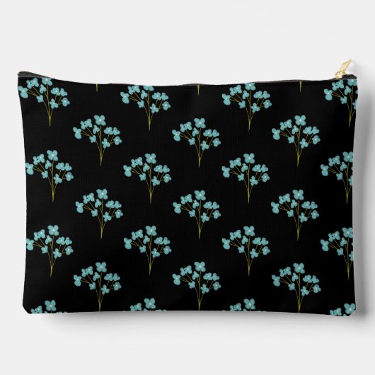 Zebra met roze bril grote accessoire zakje etui (Achterkant)