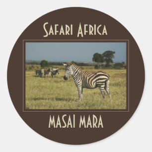 Zebra migration faune autocollants safari
