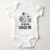 Zebra Mijn Oma Loves Me Romper (Voorkant)