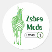 Zebra-modus Niveau 1,  Sticker (Voorkant)