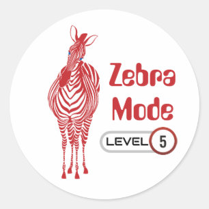 Zebra-modus Niveau 5, Sticker