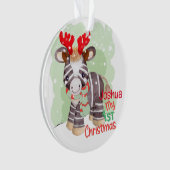 Zebra, mon premier ornement de Noël (devant)