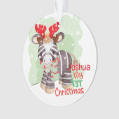 Zebra, mon premier ornement de Noël (devant)