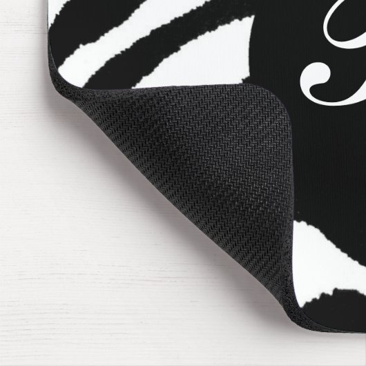 zebra-monogram, muismat (Hoek)