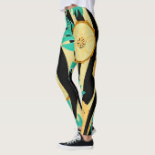 Zebra, monstera, ananas: zomerpatroon. leggings (Links)