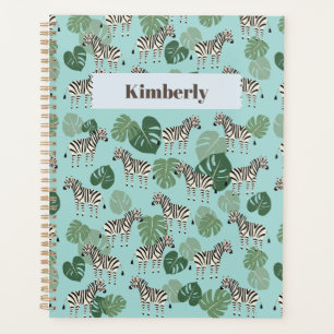 Zebra Monstera Motif