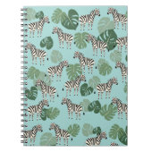 Zebra Monstera Pattern Notitieboek (Voorkant)