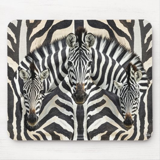 Zebra Mouse Mat Muismat (Voorkant)