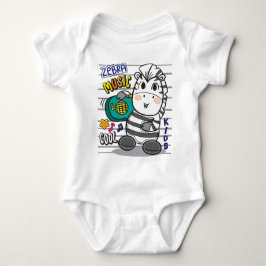 Zebra-muziek Romper
