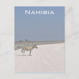 Zebra, Namibië Briefkaart