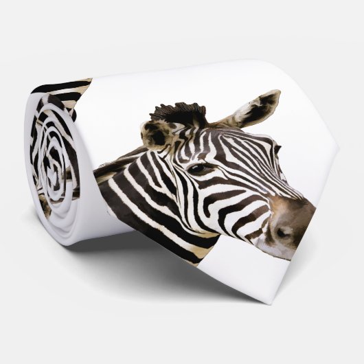 Zebra Necktie Stropdas (Opgerold)