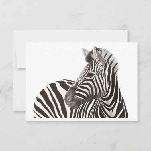 Zebra Note Kaart Notitiekaartje (Voorkant)