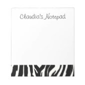 Zebra Notitieblok (Voorkant)