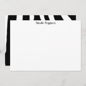 Zebra Notitiekaartje (Voorkant / Achterkant)