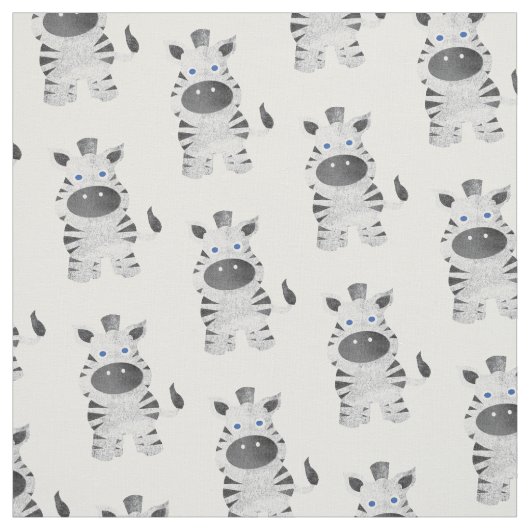 Zebra Nursery Stof (Swatch)