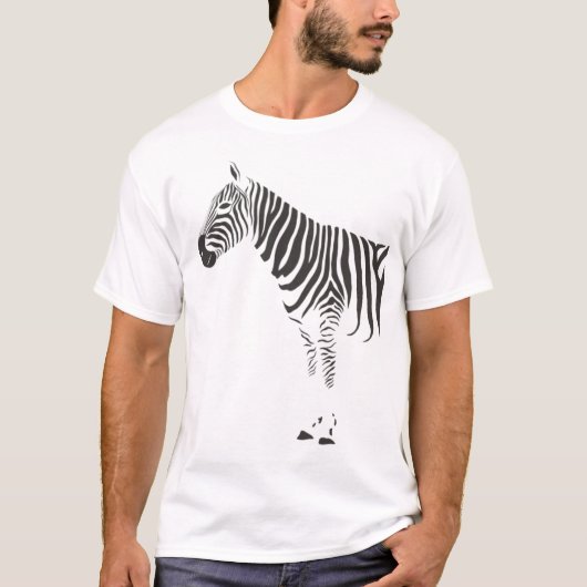 Zebra omwikkeling rond t-shirt (Voorkant)
