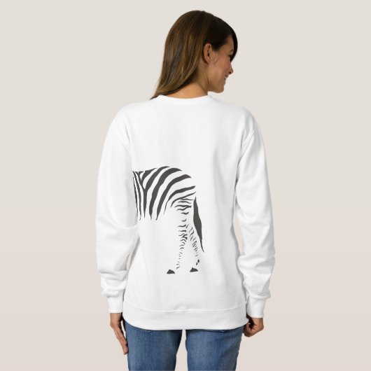 Zebra omwikkeling rond trui (Achterkant volledig)