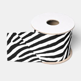 Zebra ontwerp 3-inch breedkorrelig lint 10-inch po