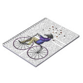 Zebra op fiets notitieboek (Linkerzijde)