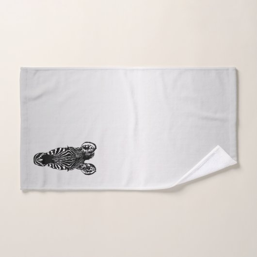 Zebra op Silver Bad Handdoek (Handdoek)