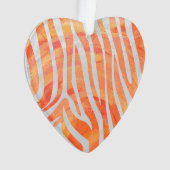 Zebra Orange and White Print (devant)