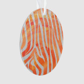 Zebra Orange and White Print (devant)