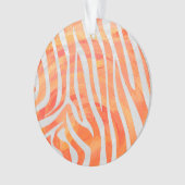 Zebra Orange and White Print (devant)