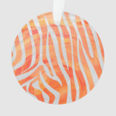 Zebra Orange and White Print (devant)