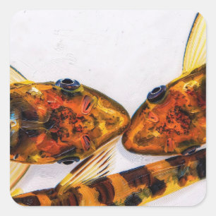 Zebra Oto Otocinclus meerval vis Sticker