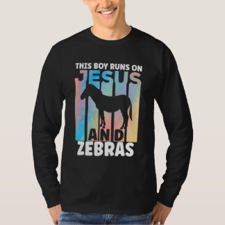 Zebra outfit voor zebra liefhebbers voor jongens t-shirt