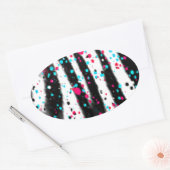 Zebra Ovale Sticker (Envelop)