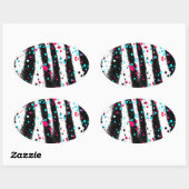 Zebra Ovale Sticker (Vel)