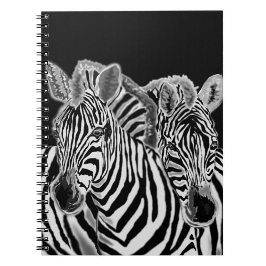 Zebra Paar Notitieboek (Voorkant)