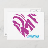 ZEBRA PAARS 2 BRIEFKAART (Voorkant / Achterkant)