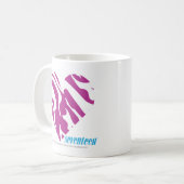 Zebra Paars 2 Koffiemok (Voorkant links)