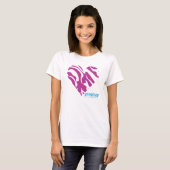 Zebra Paars 2 T-shirt (Voorkant volledig)