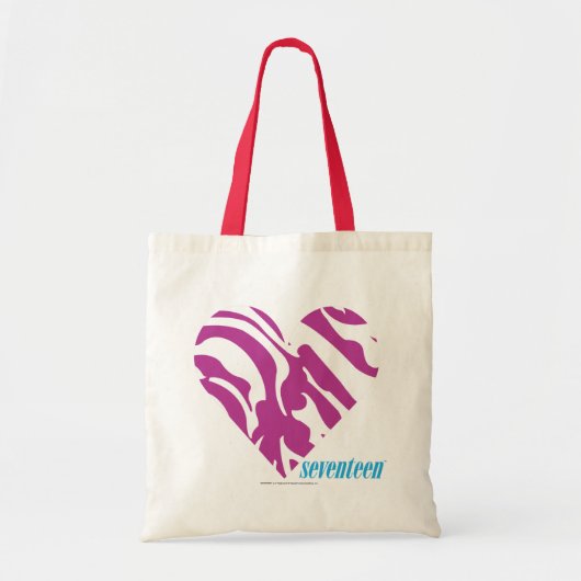 Zebra Paars 2 Tote Bag (Voorkant)