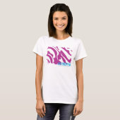 Zebra Paars 3 T-shirt (Voorkant volledig)