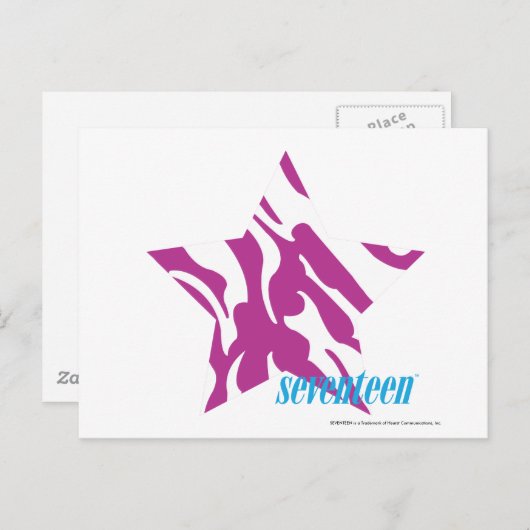 ZEBRA PAARS 4 BRIEFKAART (Voorkant / Achterkant)