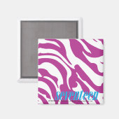 Zebra Paars Magneet (Voorkant / Achterkant)