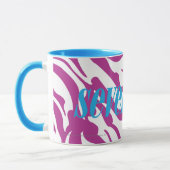 Zebra Paars Mok (Links)