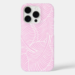 Zebra Palm Hawaïaans Tropisch Roze iPhone 16 Pro Hoesje
