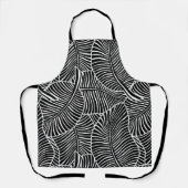 Zebra Palm Hawaiian Tropical Black and White Schort (Voorkant)