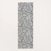 Zebra Palm Hawaiian Tropical Black omkeerbaar Yogamat (Achterkant)