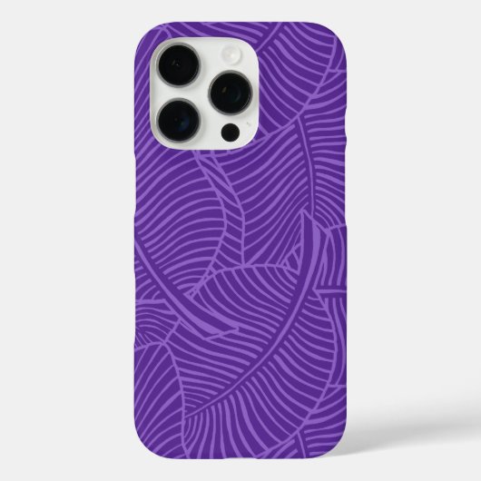 Zebra Palm Hawaiian Tropisch Paars Case-Mate iPhone Case (Achterkant)