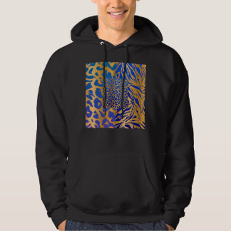 Zebra Panther Cheetah Dierensafari Print Hoodie
