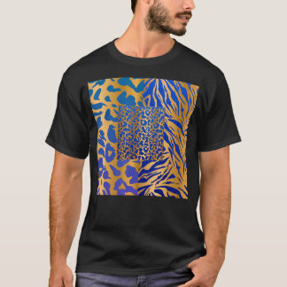 Zebra Panther Cheetah Dierensafari Print T-shirt