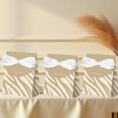 Zebra Patroon-Beige Bedankdoosjes