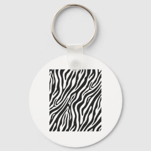 Zebra Patroon Grappig Grafisch Sleutelhanger