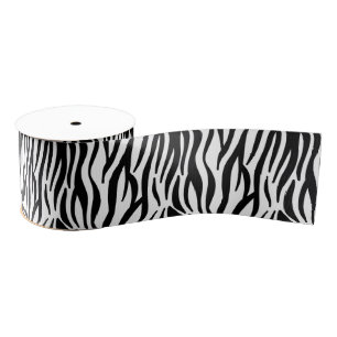 Zebra patroon grosgrain lint
